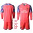 AC Milan Blank Pink Goalkeeper Long Sleeves Kid Soccer Club Jersey