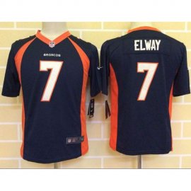 Nike Denver Broncos #7 John Elway Blue Alternate Youth Stitched NFL New Elite Jersey