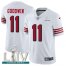 Nike San Francisco 49ers #11 Marquise Goodwin White Super Bowl LIV 2020 Rush Mens Stitched NFL Vapor Untouchable Limited Jersey