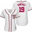 Washington Nationals #19 Anibal Sanchez White Home Womens Stitched MLB Jersey