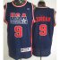 Chicago Bulls 9 Jordan Blue USA Jersey Cheap