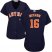 Houston Astros #16 Brian McCann Navy Blue Alternate Womens Stitched MLB Jersey