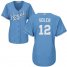 Kansas City Royals #12 Jorge Soler Light Blue Alternate Womens Stitched MLB Jersey