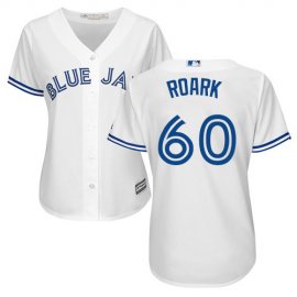 Toronto Blue Jays #60 Tanner Roark White Home Womens Stitched MLB Jersey