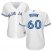Toronto Blue Jays #60 Tanner Roark White Home Womens Stitched MLB Jersey