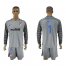 Atletico Madrid #1 Moya Grey Goalkeeper Long Sleeves Soccer Club Jersey