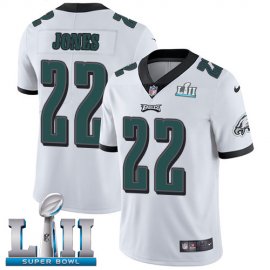 Nike Philadelphia Eagles #22 Sidney Jones White Super Bowl LII Youth Stitched NFL Vapor Untouchable Limited Jersey