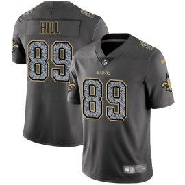 Nike New Orleans Saints #89 Josh Hill Gray Static Mens Stitched NFL Vapor Untouchable Limited Jersey