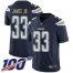 Nike Los Angeles Chargers #33 Derwin James Jr Navy Blue Team Color Mens Stitched NFL 100th Season Vapor Limited Jersey
