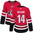 Adidas Carolina Hurricanes #14 Justin Williams Red Home Authentic Womens Stitched NHL Jersey