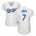 Los Angeles Dodgers #7 Julio Urias White Home Womens Stitched MLB Jersey