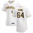 Pittsburgh Pirates #64 Phillip Evans Mens Nike White Home 2020 Authentic Player MLB Jersey