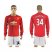 Manchester United #34 Lawrence Red Home Long Sleeves Soccer Club Jersey