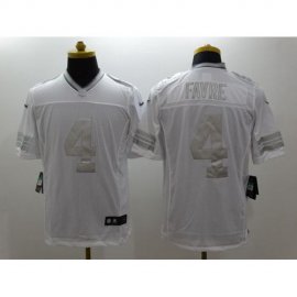Nike Green Bay Packers #4 Brett Favre White Mens Stitched NFL Limited Platinum Jersey