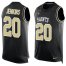 Nike New Orleans Saints #20 Janoris Jenkins Black Team Color Mens Stitched NFL Limited Tank Top Jersey