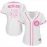 Houston Astros #43 Lance McCullers White/Pink Fashion Womens Stitched MLB Jersey
