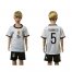 Germany #5 Hummels White Home Kid Soccer Country Jersey