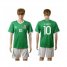 Mexico #10 Blanco Green Home Soccer Country Jersey