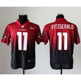 Nike Arizona Cardinals #11 Larry Fitzgerald Red/Black Mens Stitched NFL Elite Fadeaway Fashion Jersey