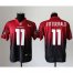 Nike Arizona Cardinals #11 Larry Fitzgerald Red/Black Mens Stitched NFL Elite Fadeaway Fashion Jersey
