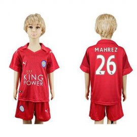 Leicester City #26 Mahrez Away Kid Soccer Club Jersey
