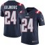 Nike New England Patriots #24 Stephon Gilmore Navy Blue Mens Stitched NFL Limited Rush Jersey