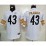 Nike Pittsburgh Steelers #43 Troy Polamalu White Youth Stitched NFL Elite Jersey