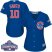 Chicago Cubs #10 Ron Santo Blue Alternate 2016 World Series Champions Womens Stitched MLB Jersey