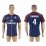 Paris Saint-Germain #4 Stambouli Home Soccer Club Jersey