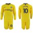 Chelsea #10 Hazard Away Long Sleeves Soccer Club Jersey