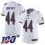 Nike Baltimore Ravens #44 Marlon Humphrey White Womens Stitched NFL 100th Season Vapor Limited Jersey