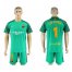 Barcelona #1 Ter Stegen Green Goalkeeper Soccer Club Jersey