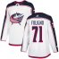 Adidas Columbus Blue Jackets #71 Nick Foligno White Road Authentic Stitched Youth NHL Jersey