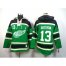 Detroit Red Wings #13 Pavel Datsyuk Green St. Patricks Day McNary Lace Hoodie Stitched NHL Jersey