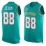 Nike Miami Dolphins #88 Mike Gesicki Aqua Green Team Color Mens Stitched NFL Limited Tank Top Jersey
