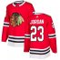 Adidas Chicago Blackhawks #23 Michael Jordan Red Home Authentic Stitched NHL Jersey