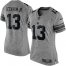 Nike New York Giants #13 Odell Beckham Jr Gray Womens Stitched NFL Limited Gridiron Gray Jersey