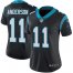 Nike Carolina Panthers #11 Robby Anderson Black Team Color Womens Stitched NFL Vapor Untouchable Limited Jersey