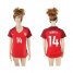 Womens USA #14 Acosta Away Soccer Country Jersey