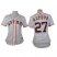 Houston Astros #27 Jose Altuve White Home Womens Stitched MLB Jersey