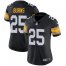 Nike Pittsburgh Steelers #25 Artie Burns Black Alternate Womens Stitched NFL Vapor Untouchable Limited Jersey