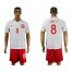 Poland #8 Linetty Home Soccer Country Jersey