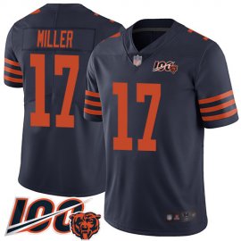 Nike Chicago Bears #17 Anthony Miller Navy Blue Alternate Mens Stitched NFL 100th Season Vapor Limited Jersey