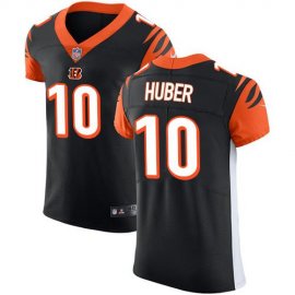 Nike Cincinnati Bengals #10 Kevin Huber Black Team Color Mens Stitched NFL Vapor Untouchable Elite Jersey