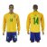 Brazil #14 GIL Home Long Sleeves Soccer Country Jersey