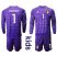 Belgium #1 Courtois Purple Goalkeeper Long Sleeves Kid Soccer Country Jersey