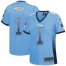 Nike Tennessee Titans #1 Warren Moon Light Blue Alternate Womens Stitched NFL Elite Drift Fashion Jersey