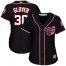 Washington Nationals #30 Koda Glover Navy Blue Alternate Womens Stitched MLB Jersey