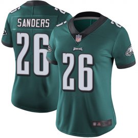 Nike Philadelphia Eagles #26 Miles Sanders Midnight Green Team Color Womens Stitched NFL Vapor Untouchable Limited Jersey