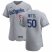 Los Angeles Dodgers #50 Mookie Betts Mens Nike Gray Road 2020 Authentic Team MLB Jersey